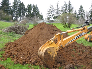 Mining for clay - 4/17/2009