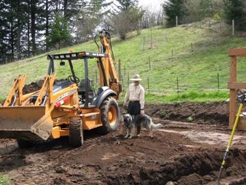 First trench for foundation - 4/18/2009