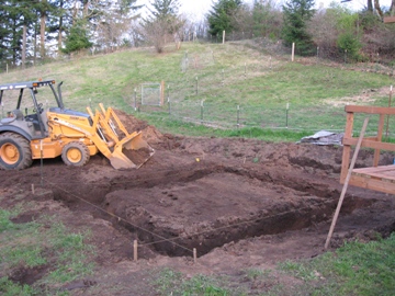 Foundation trenches - 4/18/2009