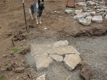 Trying concrete pieces - 4/26/2009